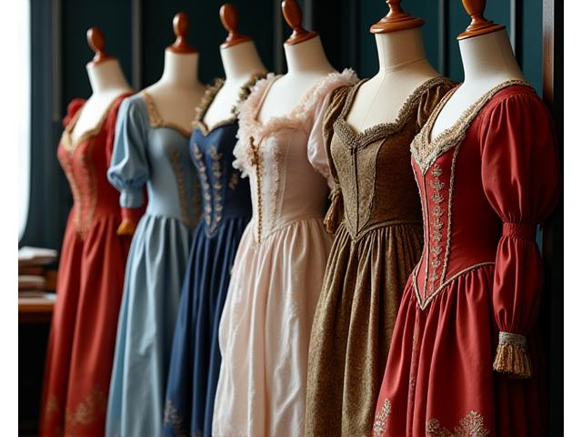 Vestuario teatral clásico para producciones escénicas